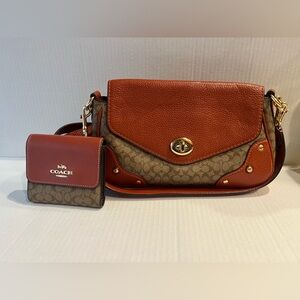 Coach Crossbody Bag in Brown and Tan